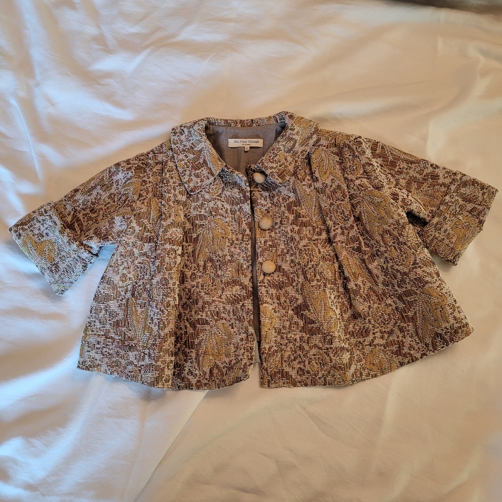 blu pony vintage tweed 2t jacket